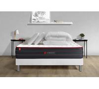 Pack Matelas Boost 140x200 + Sommier Blanc + Couette + 2 Oreillers