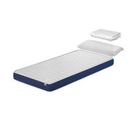 DORMISSIMO Pack Matelas 80X160 LIT Enfants h14 CM Orion Confort + 1 Oreiller Junior 80x35 cm + 1 Protège Matelas 80x160 cm Blanc
