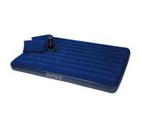 Pack Matelas Gonflable 2 Places + 2 Oreillers + Gonfleur Intex