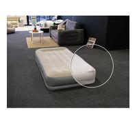 Pack matelas gonflable Pillow Rest Mid Rise 1 place Intex + Drap housse Blanc