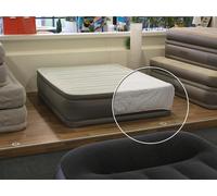 Pack matelas gonflable PremAire 1 2 places Intex + Drap housse Blanc