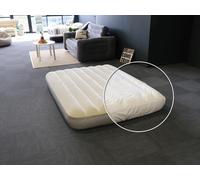 Pack Matelas Gonflable Single High 2 Places Intex + Drap Housse Blanc