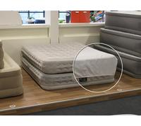 Pack Matelas Gonflable Supreme Air Flow 2 Places Intex + Drap Housse Blanc