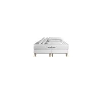 Pack matelas LANCASTER 160x200 + double sommiers blanc 80x200 + Couette + 2 oreillers G