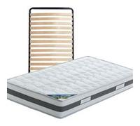 SEYCHELLES - Pack Matelas + Lattes 90x200 -