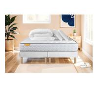 Pack matelas Memo + double sommiers 180x200 + 2 oreillers mémoire de forme