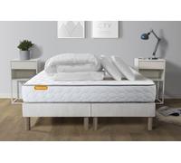 Pack matelas Memo + double sommiers 180x200 + 2 oreillers memoire de forme