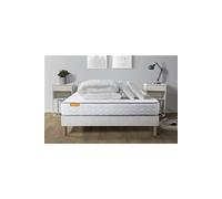 Pack matelas Memo + sommier 140x190 + 2 oreillers mémoire de forme