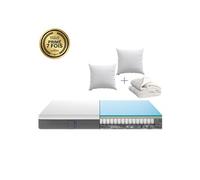 EMMA | Pack Hybride 160x200 | Matelas Mémoire de Forme + Ressorts | MEILLEUR CHOIX Emma | 2 Oreillers Nuage Essentiel +Couette
