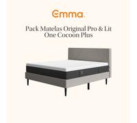 EMMA I Pack Lit Cocoon + Matelas Hybride II Plus 140x190cm