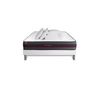 Pack Matelas Regen 160x200 + Sommier Blanc + Couette + 2 Oreillers