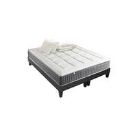Pack Matelas Ressort 7 zones + Sommier + couette + oreillers Fabriqué en France MAX 2x80 x 200
