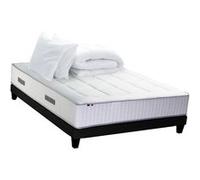 Pack matelas Ressort 7 zones + sommier + oreiller + couette FABRICATION FRANCAISE 140 x 190 cm G