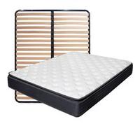 TAMAR - Pack Matelas ressorts ensachés + AltoLattes 160x200cm -