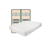KERZO - Pack Matelas Ressorts ensachés + AltoZone 160x200cm