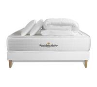 Pack Matelas Ressorts Ensaches + Memoire De Forme Maxi Epaisseur Windsor 140x190cm + 2 Oreillers + 1 Couette 240x220cm