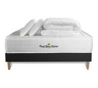 Pack Matelas Ressorts Ensaches + Memoire De Forme Maxi Epaisseur Windsor 160x200cm + 2 Oreillers + 1 Couette 260x240cm
