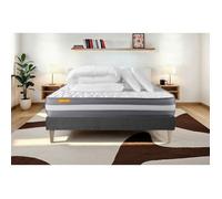 PACK matelas + sommier 160x200 Memo Plus Mémoire de forme 3 zones + 2 oreillers + couette
