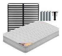 Ensemble matelas et sommier Altobuy TAHITI - Pack Matelas + Titanium 22 140x190cm + Pieds -