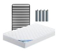 IBIZA - Pack Matelas + Titanium 22 90x190cm + Pieds - Altobuy