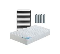 MALDIVES - Pack Matelas + Titanium 22 90x190cm + Pieds - Altobuy