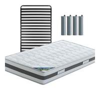 Ensemble matelas et sommier Altobuy SEYCHELLES - Pack Matelas + Titanium 22 90x190cm + Pieds -
