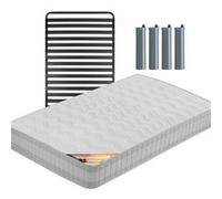 TAHITI - Pack Matelas + Titanium 22 90x190cm + Pieds - Altobuy