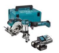 Pack Menuisier RT0702CX2J + DSS611 + DTM51 (2x5.0Ah) en Makpac - MAKITA