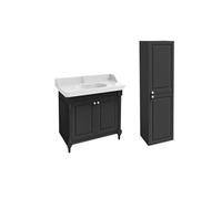 Pack meuble salle de bain Cléo 1889 plan vasque + colonne + miroir