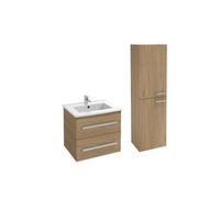 Jacob Delafon Pack Meuble Vasque 60 cm Ola up chêne + Colonne