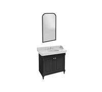 Pack meuble vasque Cléo 1889 3 trous + miroir + mélangeur poignée chromé