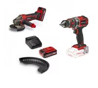 Pack meuleuse d'angle sans fil + perceuse à percussion sans fil Pro - Power X-Change EINHELL