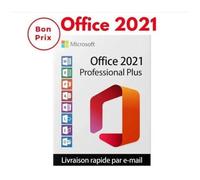 PACK MICROSOFT OFFICE 2021 PRO PLUS - Microsoft - 1 PC activation - Windows 10/11 - Livraison rapide