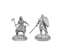 Pack miniatures Dungeons & Dragons Nolzur's Marvelous Miniatures Human Fighters 2 pcs à peindre