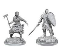 Pack miniatures Dungeons & Dragons Nolzur's Marvelous Miniatures Human Fighters 2 pcs à peindre G