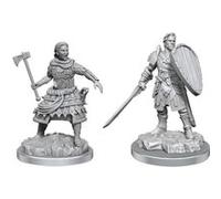 Pack miniatures Dungeons & Dragons Nolzur's Marvelous Miniatures Human Fighters 2 pcs à peindre G