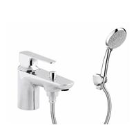 Pack mitigeur baignoire mécanique JACOB DELAFON Aleo avec pommeau de douche, support et flexible chromé