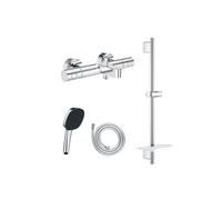 Pack mitigeur BD thermostatique Precision Get + Douchette Vitalio Comfort + Barre Quickflix Vitalio Smartactive + Flexible