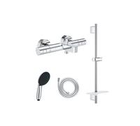 Pack mitigeur BD thermostatique Precision Get + Douchette Vitalio Start 110 + Barre Quickflix Vitalio Smartactive + Flexible