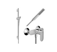 Pack mitigeur douche mécanique cartouche 2 vitesses Vernis Blend + Barre Unica S Puro + flexible + Pommeau Pulsify E chromé