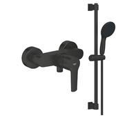 Pack mitigeur douche mécanique GROHE Start noir + ensemble de douche GROHE Vitalio Start