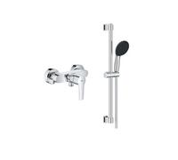 Pack mitigeur douche mécanique GROHE Start 2021 + ensemble de douche 2 jets GROHE Vitalio Start avec barre chromé