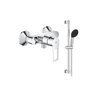 Pack mitigeur douche mécanique StartLoop + Ensemble de douche Start 2 jets avec barre Chromé