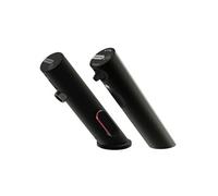 Pack mitigeur infrarouge avec robinet d'arrêt + Distributeur de savon infrarouge Linea Noir mat