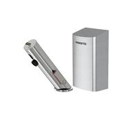 Pack mitigeur infrarouge avec robinet d'arrêt + Sèche-main Linea Inox brossé