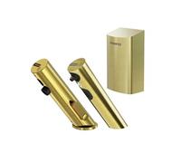 Pack mitigeur infrarouge, distributeur de savon et sèche-main Linea Or brossé pour WC collectifs