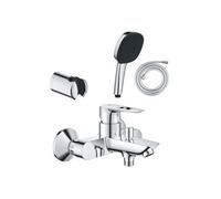 Pack mitigeur mécanique Start Loop + Douchette 2 jets GROHE Vitalio Comfort 110 + Flexible1750 mm et support