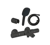 Pack mitigeur Thermostatique bain douche Precision Start + Douchette 2 jets Vitalio Comfort 110 avec flexible et support