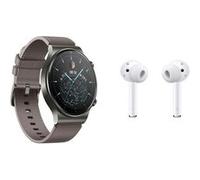 Pack Montre connectée Huawei Watch GT 2 Pro Gris + Ecouteurs sans fil Huawei FreeBuds 3i Blanc G
