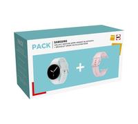 Pack Montre connectée Samsung Galaxy Watch 8 40 mm Bluetooth Argent + Bracelet sport en silicone Rose